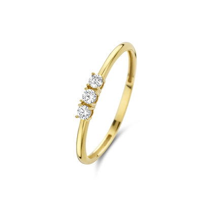 Oro Ring With Zir Conia de Monte Napoleone Stella 9K