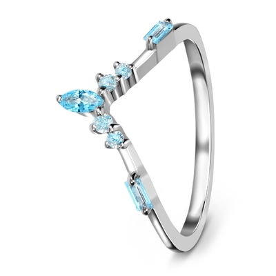 9K / oro blanco natural de 10K/de 14K/de 18K Emerald Cut Diamond Engagement Ring