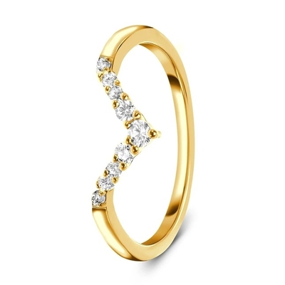 Celebridad Diamond Engagement Rings For Women, 14K Rose Real Diamond Jewellery