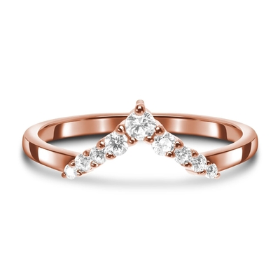 Celebridad Diamond Engagement Rings For Women, 14K Rose Real Diamond Jewellery