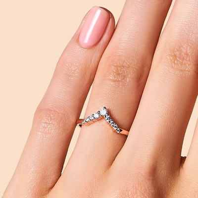 Celebridad Diamond Engagement Rings For Women, 14K Rose Real Diamond Jewellery