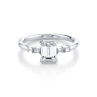 Boda pura oro natural 14k/18k de Diamond Ring Wedding Solid del oro