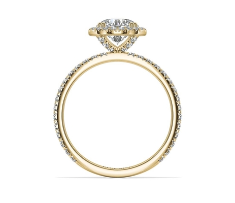 Gia Big Diamonds Woman Engagement de lujo oro 9K/14K/18K de Ring Real Solid