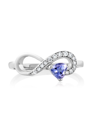 Oro blanco de Sapphire Engagement Ring Set 14 azules antiguos del estilo
