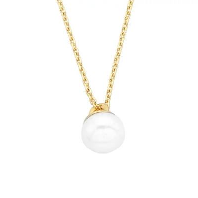 Collar pendiente de la perla de agua dulce en 925 Sterling Silver For Women