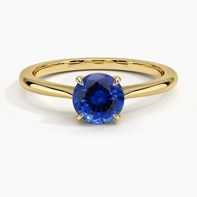 El laboratorio oval azul creó el zafiro y la Cinco-piedra Ring With Silver de la CZ