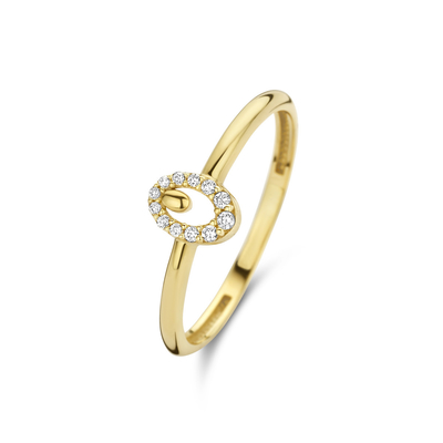 9K oro Ring With Silver Diamond Engagement Ring For Women
