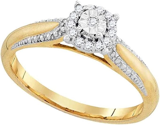 Oro de amarillo del anillo 18K de las mujeres del compromiso del solitario de Moissanite del corazón