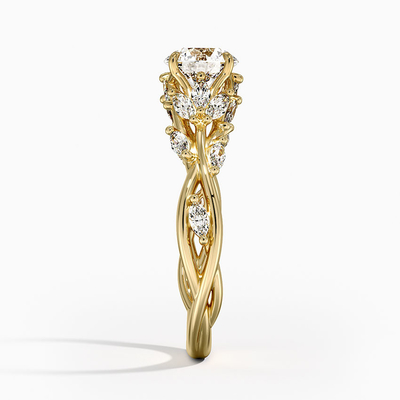 Jardín secreto Diamond Engagement Ring para las mujeres o las muchachas