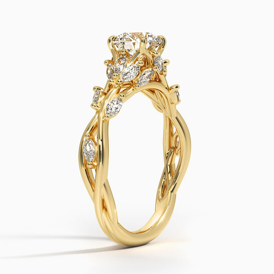 Jardín secreto Diamond Engagement Ring para las mujeres o las muchachas