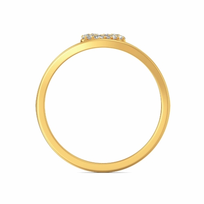 Anillo de oro amarillo de Joyalukkas 9K, corazón Diamond Engagement Ring de las muchachas