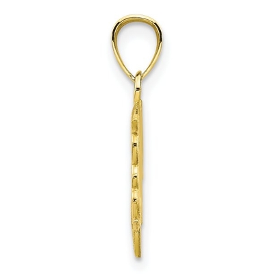 joyería fina de la vida marina pendiente de los pescados del collar del encanto del delfín del oro amarillo 10k para los regalos de las mujeres para ella