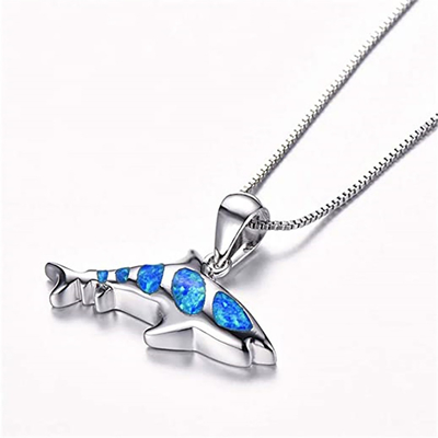 Collar pendiente de la joyería de Ross-Simons Sterling Silver Sea Life
