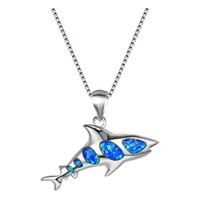 Collar pendiente de la joyería de Ross-Simons Sterling Silver Sea Life
