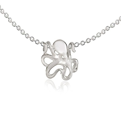 Seahorse de la CZ de la circona cúbica de 925 Sterling Silver Gold Plated Enameled vida marina pendiente del encanto del collar de la cadena de 18 pulgadas