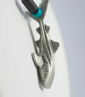 Joyería pendiente de la vida marina del collar del estaño de la vida marina del tiburón de ballena para los amantes del océano