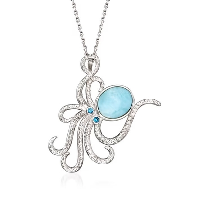 Colgante de cristal de las estrellas de mar de Murano del italiano en el oro 18kt sobre Sterling