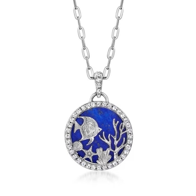 Colgante de cristal de las estrellas de mar de Murano del italiano en el oro 18kt sobre Sterling