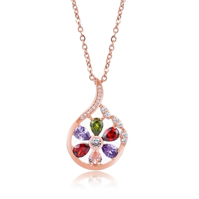Garnet Morganite Peridot Crystal Zircon fijó el anillo pendiente del collar del pendiente