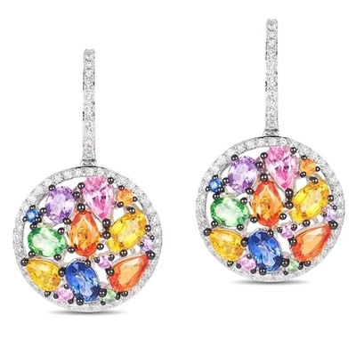 Nueva pulsera de tenis de la moda de la CZ de la circona cúbica de Sterling Silver Oval Multi Color del diseño 925 para las mujeres