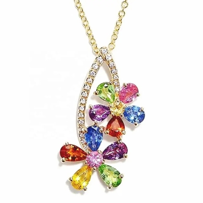 El Baguette de Sterling Silver Rainbow CZ de la venta al por mayor 925 empiedra la joyería del partido de Ring Multicolor Zircon Ring For