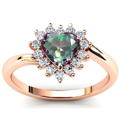 Al por mayor 925 Sterling Silver Jewelry Square Shape Topaz Silver Ring místico