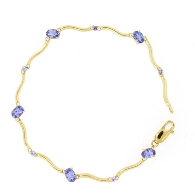 Al por mayor colgante oval de Tanzanite del corte de 925 Sterling Silver Rose Gold Plated