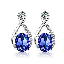 El óvalo del halo de 925 Sterling Silver Ring Pendant Earring forma sistemas de la joyería de Tanzanite