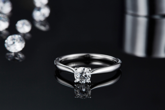 925 anillos de compromiso de Sterling Silver Jewelry Diamond Moissanite prometen los anillos para las mujeres