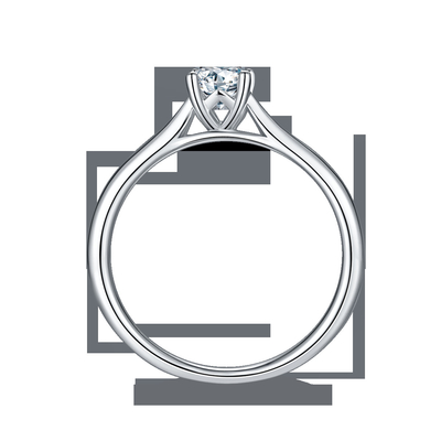 925 anillos de compromiso de Sterling Silver Jewelry Diamond Moissanite prometen los anillos para las mujeres
