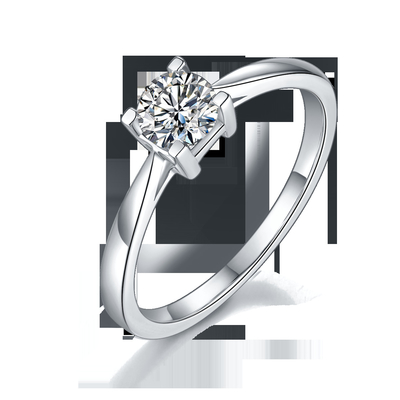 Anillos de determinación Este-Oeste únicos de Ring Anniversary CZ del compromiso de Emerald Cut Moissanite Modern Wedding de las mujeres S925