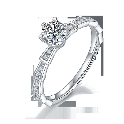 Moissanite blanco anillo único de Sytle y de Sapphire Platineve Diamonds Jewelry Women