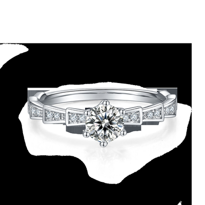 Moissanite blanco anillo único de Sytle y de Sapphire Platineve Diamonds Jewelry Women