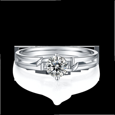 Casilla blanca Moissanite y Sapphire Platineve Diamonds Jewelry Women Ring With Silver 1.94CTW