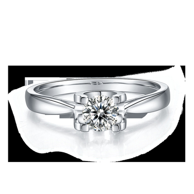 Joyería que se casa minimalista de la CZ del anillo de plata blanco de Moissanite 9K del cuadrado
