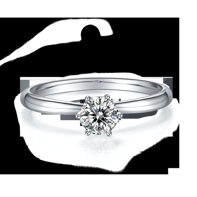 925 Sterling Silver Moissanite Diamond Rings para el compromiso de la boda