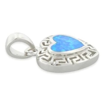 925 con el laboratorio del modelo de Sterling Silver Opal Greek caiga la joyería fina pendiente en línea para las mujeres