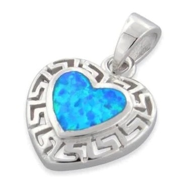 925 con el laboratorio del modelo de Sterling Silver Opal Greek caiga la joyería fina pendiente en línea para las mujeres