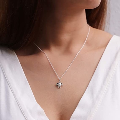 La palmera del smoking de EZ cuelga encanta 925 Sterling Silver Tree Pendant con la circona cúbica para el colgante
