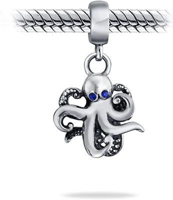 El pulpo de Tropical Vacation Nautical del buceador del calamar cuelga la gota del encanto para las mujeres