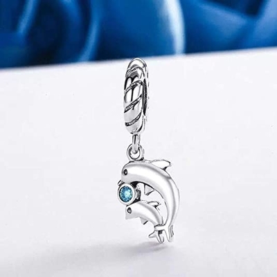 Colgante original apto del océano de ABAOLA del submarino del mundo 925 de Sterling Silver Bead Shark Turtle del encanto tropical maravilloso de los pescados