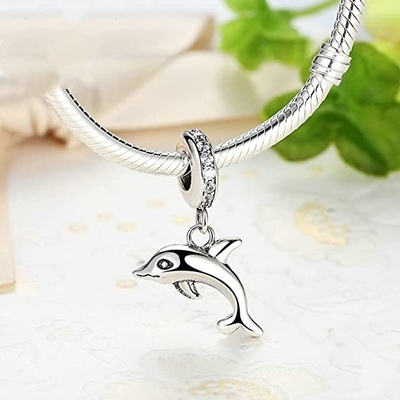 Owl Charm Bead Pendant texturizado en el oro 14K con el rodio que platea para las mujeres