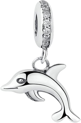 Owl Charm Bead Pendant texturizado en el oro 14K con el rodio que platea para las mujeres