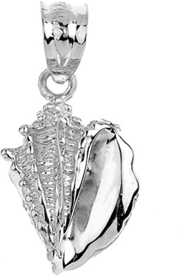 Collar pendiente del encanto de 925 Sterling Silver Sea Shell Bead para la hija