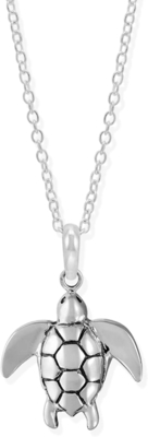 Colgante de 925 Sterling Silver Sea Turtle Charm para las muchachas de las mujeres