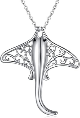 Colgante del collar de Sterling Silver High Polished Seashell con 18&quot; cadena de la caja