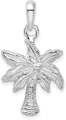 Náutico pavimente la pulsera para el tobillo pendiente de la playa de la CZ de la circona cúbica de las vacaciones del collar tropical de la palmera para las mujeres que el oro amarillo 14K Plat