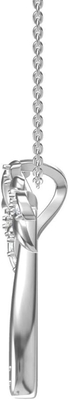 Sonrisa de plata - collar pendiente del árbol sólido de Sterling Silver Beautiful Tropical Palm, con la cadena de ancla 17.5inch para las mujeres