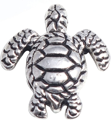 el espaciador animal de las estrellas de mar de plata de la antigüedad 50Pcs gotea la vida marina tibetana 10x11m m del océano del metal