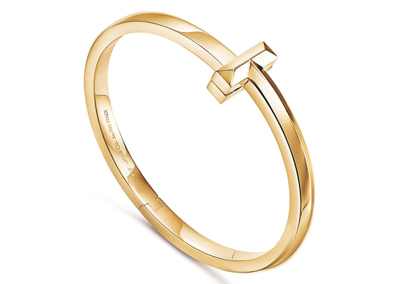 18K peso ancho del T1 Diamond Hinged Bangle 43.31g para el aniversario